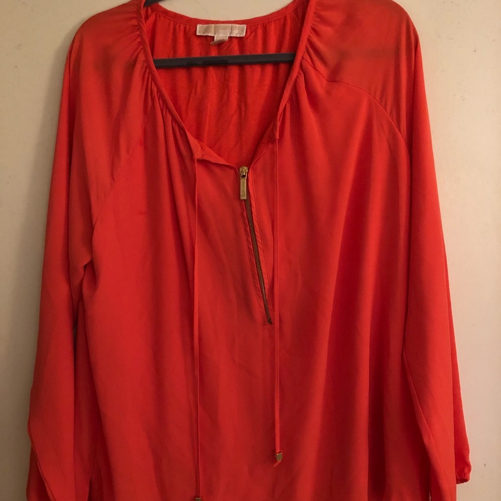 Orange Dress Shirt Michael Kors